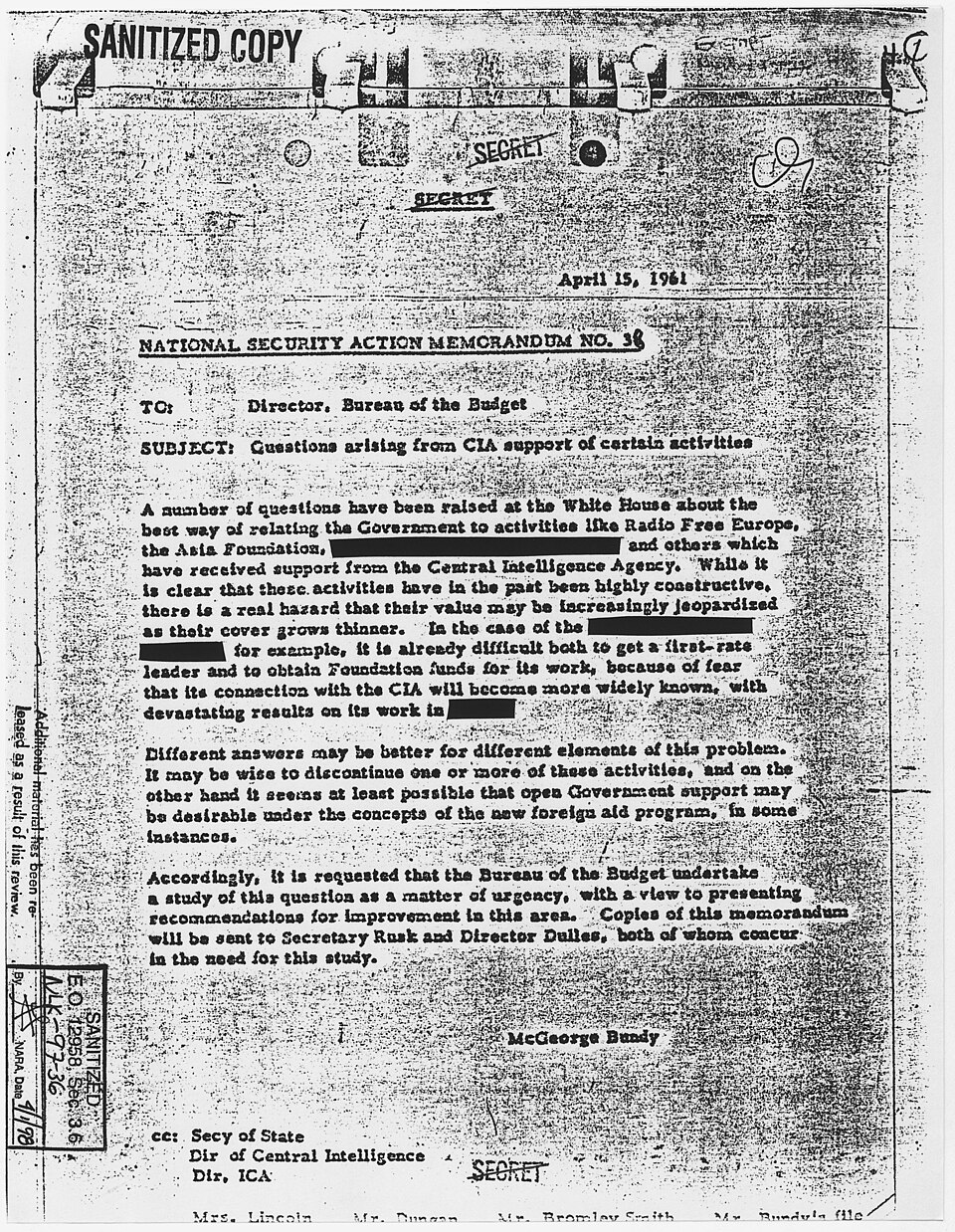 The Release of a 1961 Plan to Break Up the CIA Revives an Old Conspiracy Theory About Who Killed JFK