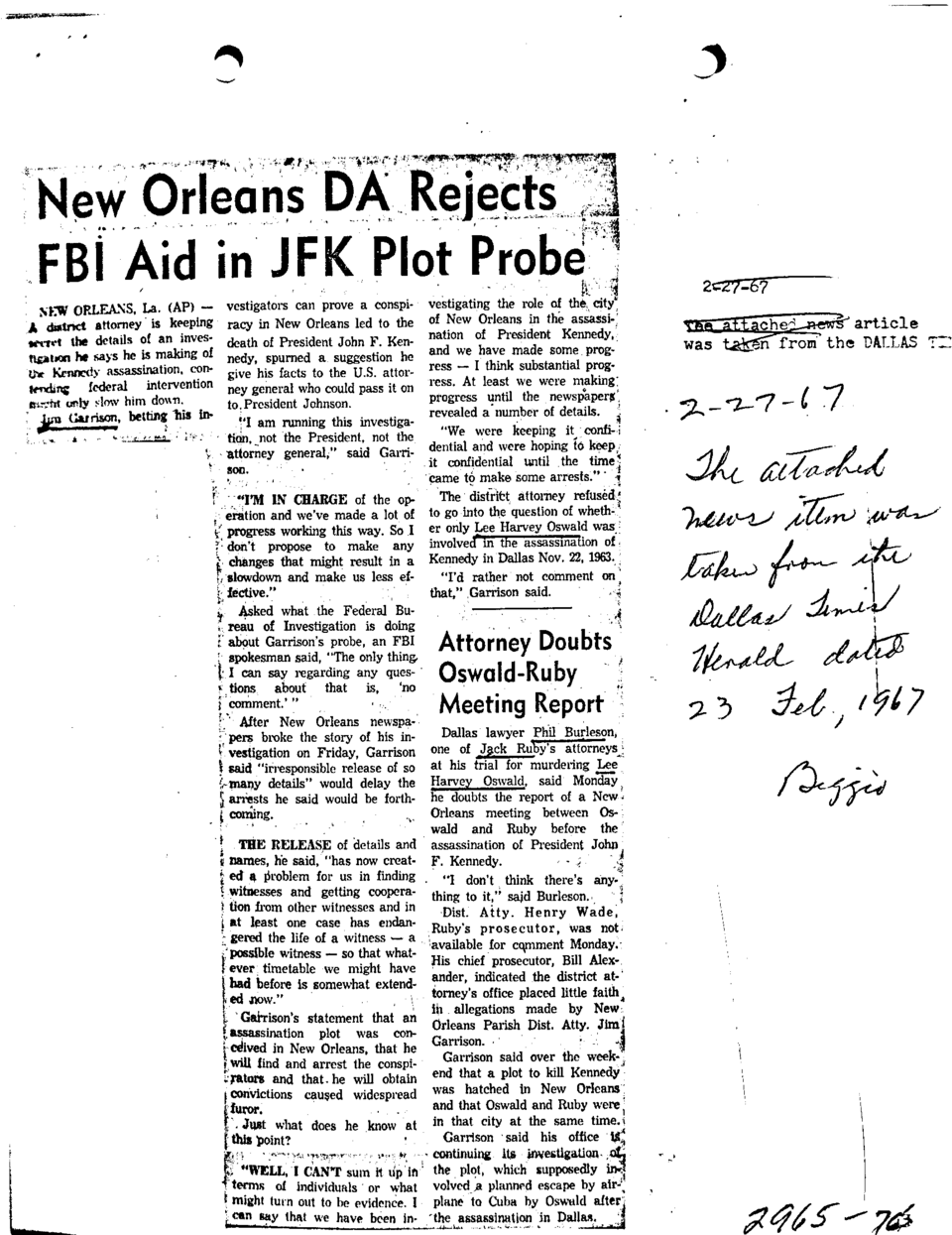 A Word In Favor of J.F.K. Conspiracy Theories